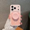 Liquid Silicone Contrasting Color Square Thin Ring Magnetic Attraction Suitable for Apple 17pm Mobile Phone Case 16p Airbag Bracket Protective Cover