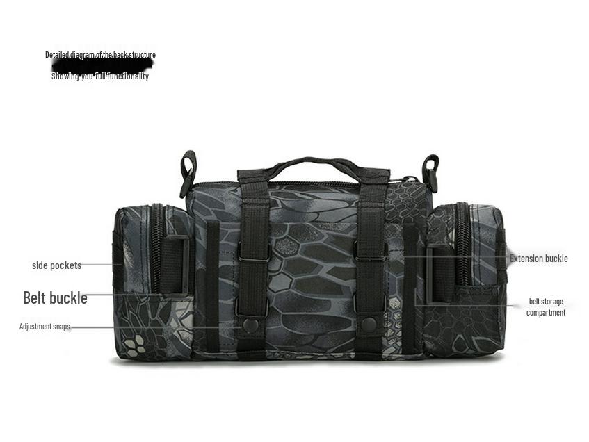 Outdoor Sports Waterproof Multifunctional Waist Bag for Fishing, Running, and Photography.