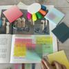 50 Sheets/pad Transparent Sticky Notes Pad Waterproof Self-Adhesive Clear Memo Message Reminder Home Office School Supplies
