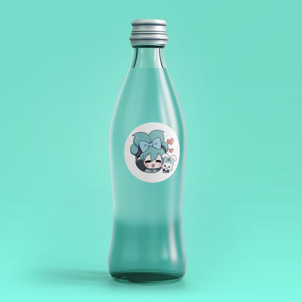 Hatsune Miku Roll Stickers, 500 Pieces, Cute Cartoon Stickers for Journals, Fridge, Phone, Notebook, DIY Fun Stickers