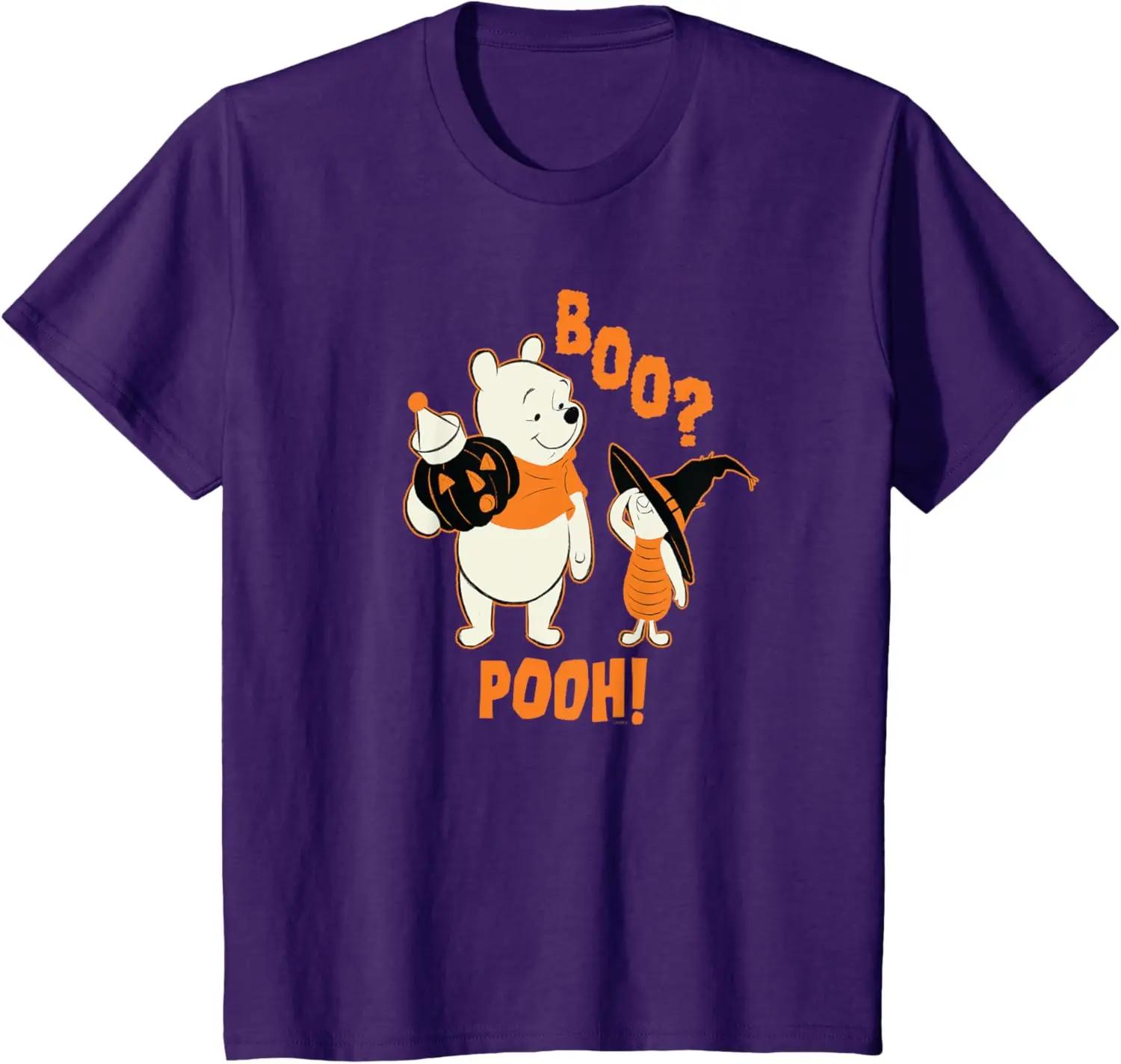 Hot Fashion Casual Disney Winnie The Pooh Boo Pooh Halloween T-Shirt S-4XL Four Seasons M