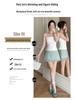 Stylish Black Polka Dot Ruffle-Edge A-Line Skirt for Women - Spring/Summer 2026 Collection