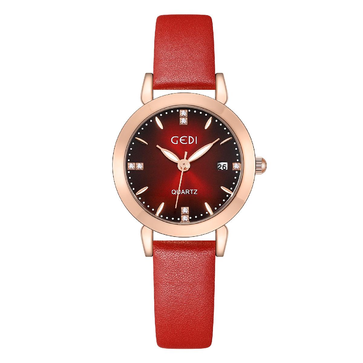 Fashion Light Luxury Calendar Ladies Casual Belt Waterproof Quartz Watch