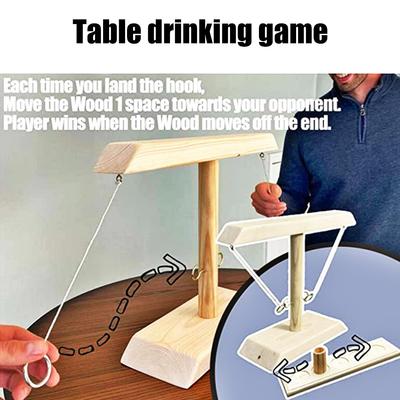 Non-Toxic Family Party Toy Fast-Paced Bar Drinking Ring Toss Game Adult Children Interactive Double Battle Throwing Home Board Game