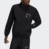 adidas Originals Adicolor Shattered Trefoil ST Woven Full Zip Stand Collar Track Top Jacket Men Black Multicolor H37735