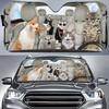 Car Sun Visor Funny Selfie Cat Car Windshield Sun Visor Uv Protection To Print