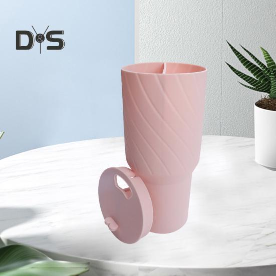 Silikonová vložka na šálky Separátor 2 v 1 pro 2 nápoje v 1 šálku Silikonový oddělovač potravinářské kvality Kompatibilní s 40 oz šálky Opakovaně použitelný oddělovač nápojů