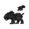 MOC Středověká Zvířecí ZOO Farma Akční Figurky Draků Stavební Kostky Zlatí Červení Draci Vlk Had Monstra Zvíře Kostky Hračky Dárky