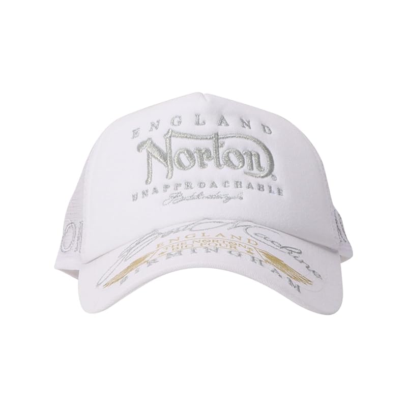 

[Norton] metallic MAX mesh cap snapback free size hat cap men s ladies 243N8701 white F