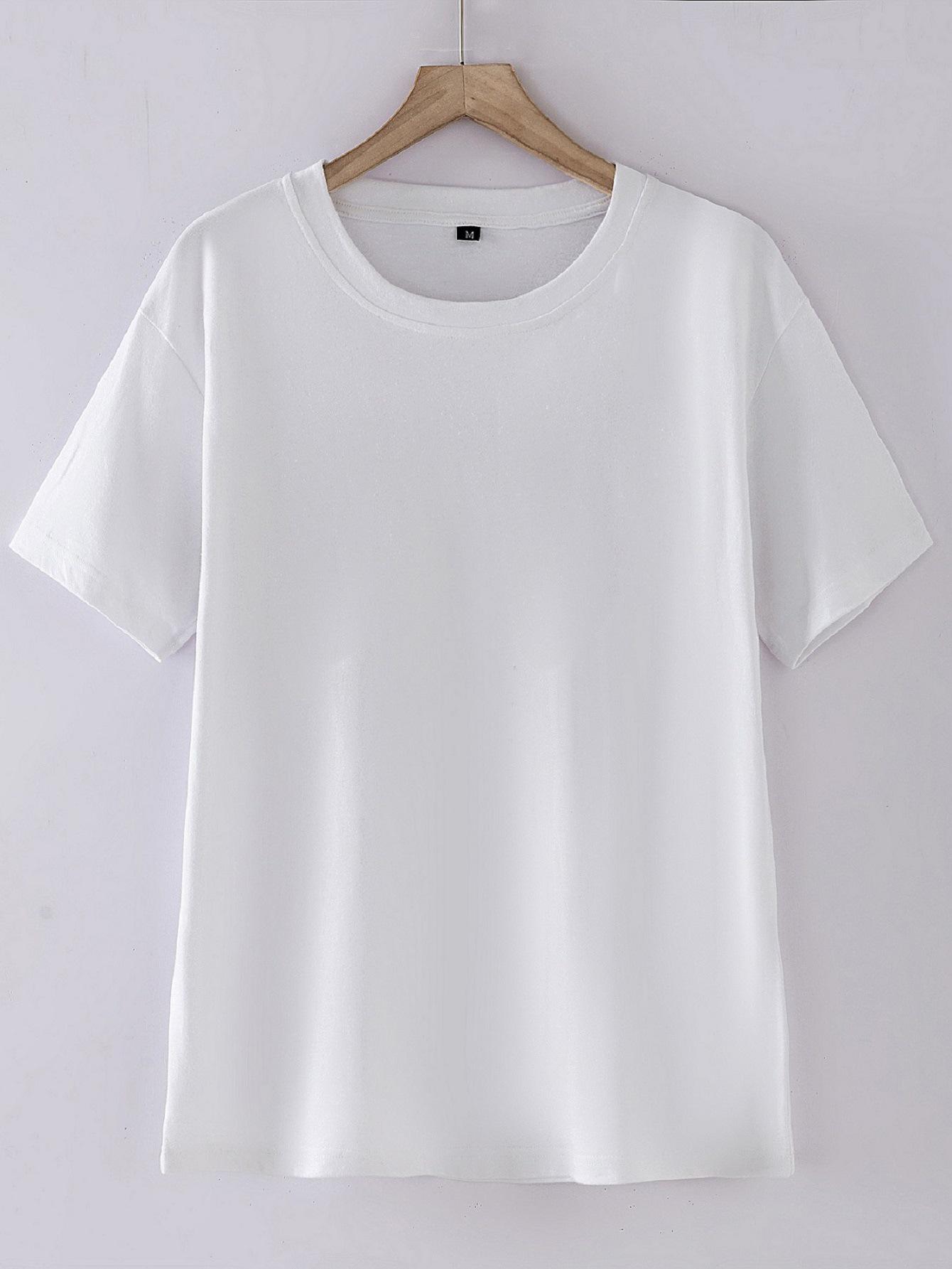 Однотонный женский свитшот - Европейские и американские размеры, Термотрансферный принт, В наличии S