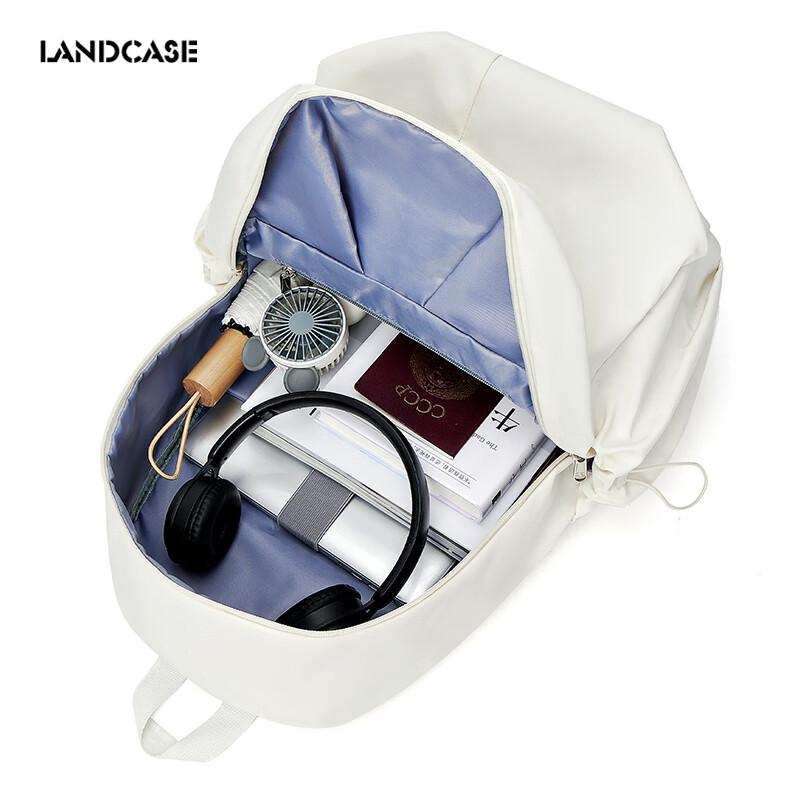 Landcase Backpack for Middle School Girls, Simple Double Shoulder Bag for High School And College Students,