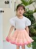 Second Generation Tulle Puffy Tutu Skirt - Spring/Summer Girls' Performance & Evening Princess Dress