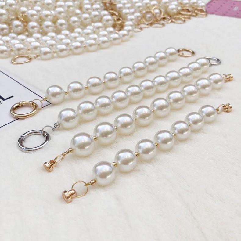 High-Grade Pearl DIY Phone Case with Elegant Bracelet & Metal Hook