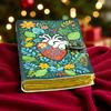 Anatomical Heart Leather Journal with Lock: Witchy Floral Notebook
