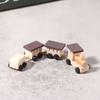1:12 Dollhouse Miniature Wooden Train Mini Ornaments DIY Doll House Decoration Accessories Kid Pretend Play Toy