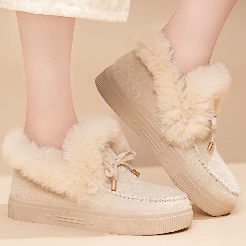 Shoes Women's cotton shoes Women's boots TEU large size boots Women's fleece thickened snow boots Cold-proof and warm cotton boots