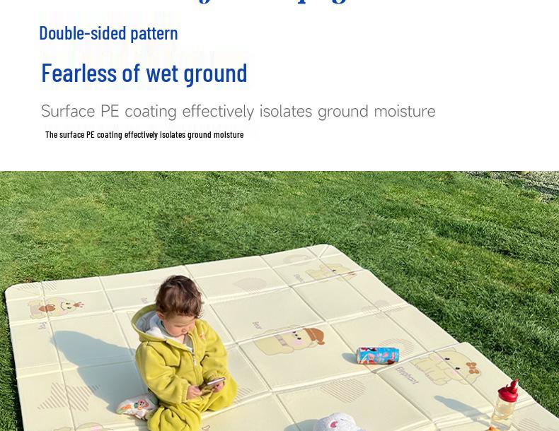Foldable Waterproof Outdoor Picnic and Beach Mat - Portable, Moisture-Proof Camping Mat