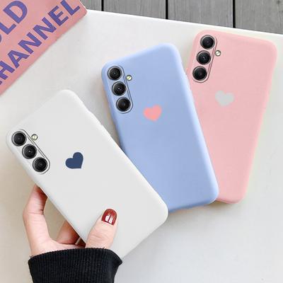 Mäkké silikónové puzdro so vzorom srdca pre Samsung A55 M35 S24 Xiaomi Redmi Note 13 Pro 13C iPhone Huawei Honor Realme Ochranný kryt proti nárazu