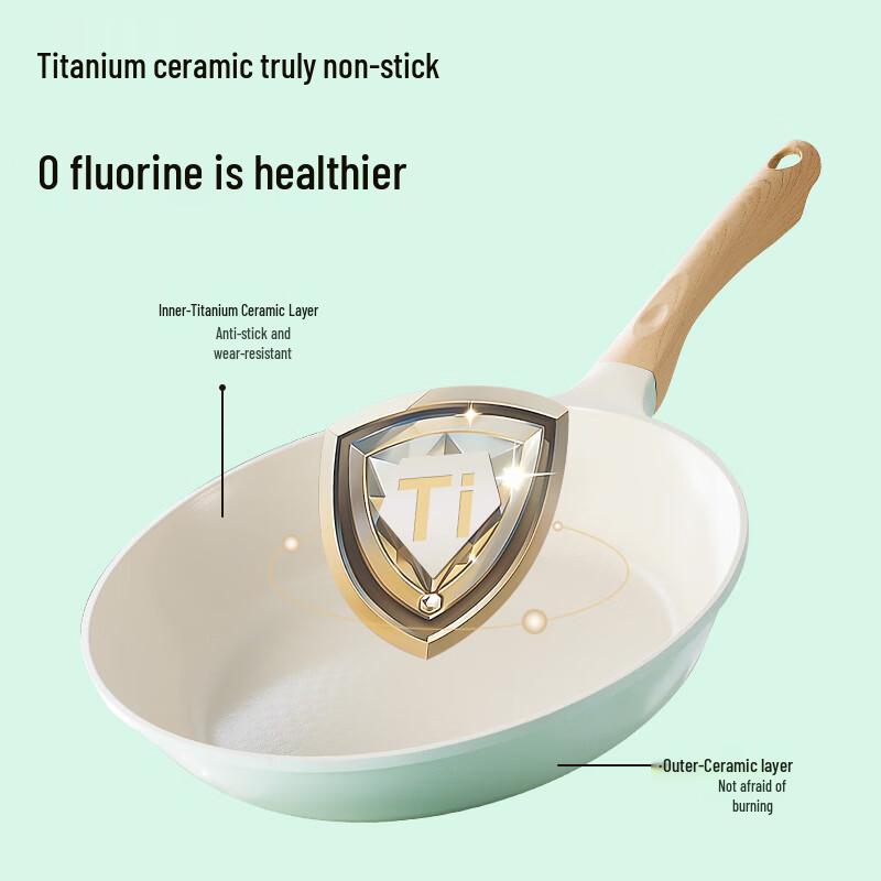 COOKER KING Non-Stick Ceramic Titanium Frying Pan