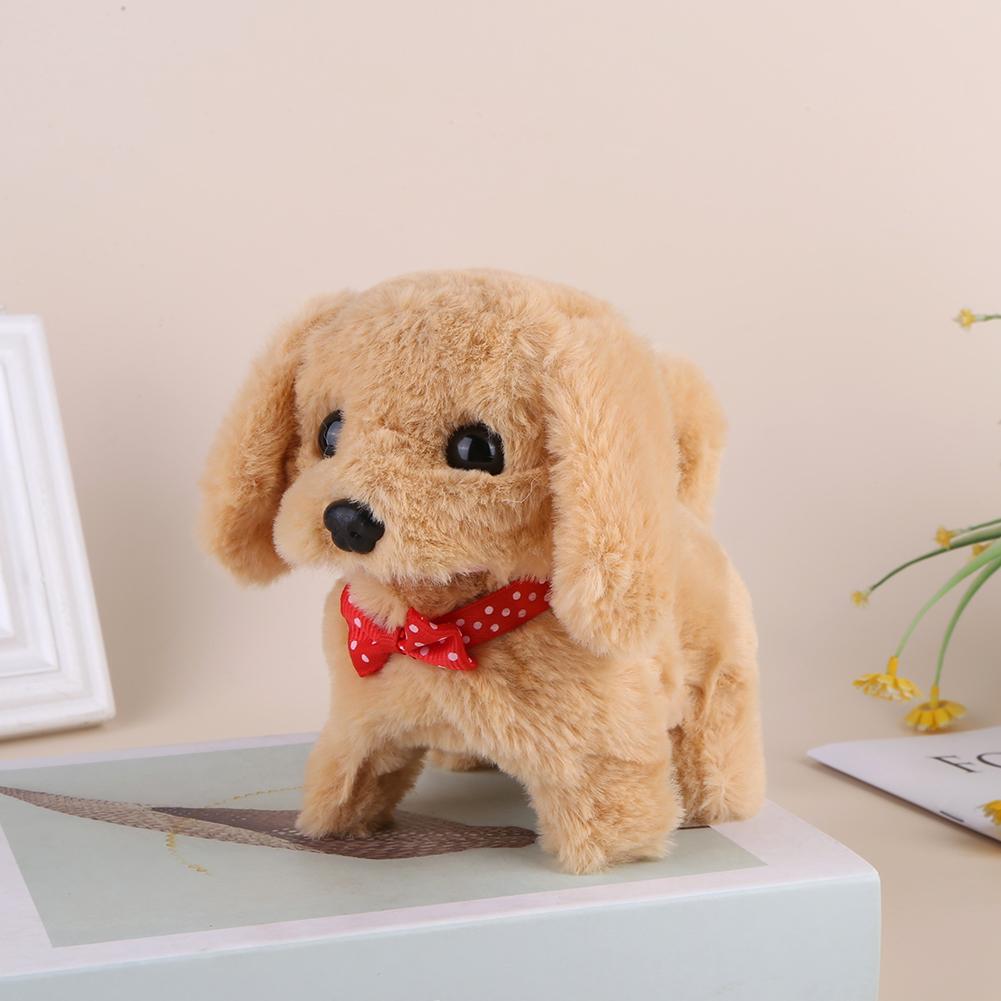 Plush Robot Puppy Interactive Plush Toy for Kids Dog Robot Puppy Barking Tail Wagging Walking Puppy Plush Toys Educational Gift