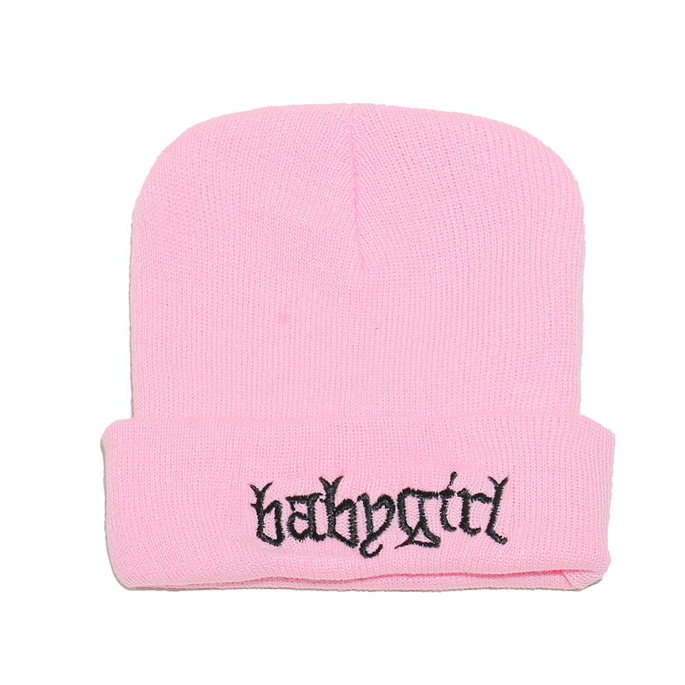 Babygirl Autumn and Winter Wool Hat Internet Celebrity Outdoor Beanie Warm Cold Hat Pullover Hat Knitted Hat