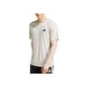 Adidas Essentials Climacool Comfortable Fashion Versatile Casual Short Sleeve T-Shirt Men Tops Miracle-Alunite-Brown JC7736