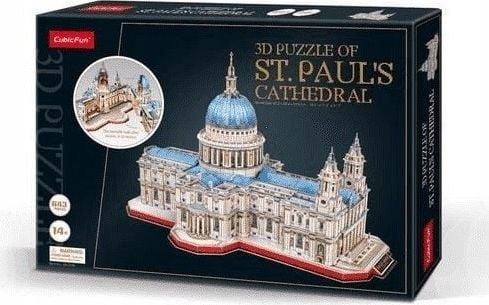 Cubic fun puzzle 3d katedra św. pawła w londynie - mc270h - 643 elementy