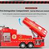1:32 Scale Spray Water Fire Truck Car Model Toy Doors Opened Sound Light Models Spray Alloy Body Vehicle Hobby Decorations