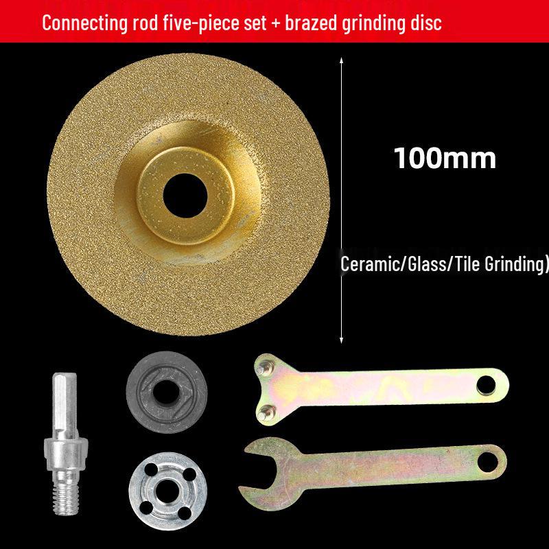 Angle Grinder Adapter Kit for Electric Drills: Saw Blade, Cutting Disc & Polishing Accessories