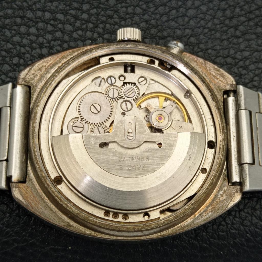 GENUINE VINTAGE NINO CRYSTAL AUTOMATIC SWISS MENS ORIGINAL DIAL WATCH A702478-5 R124-a702478