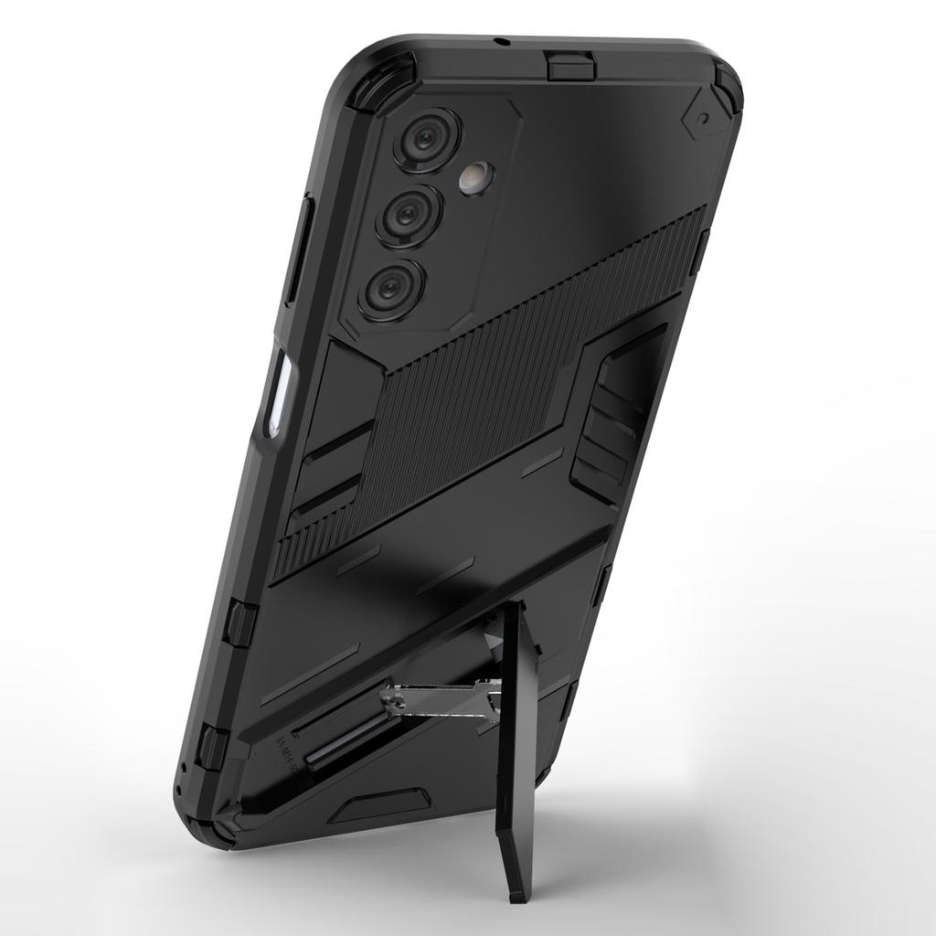 For Samsung Galaxy M14 5G PC+TPU Impact-Resistant Case Kickstand Protective Phone Cover
