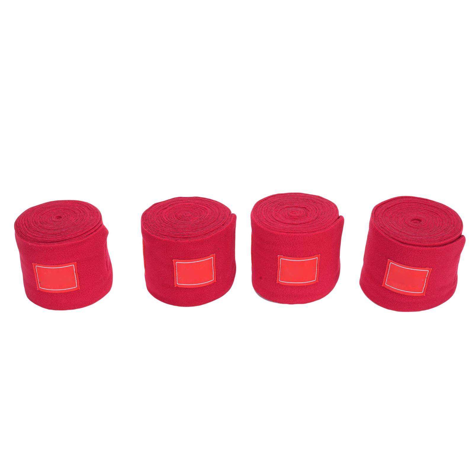 

Horse Polo Leg Wraps Set of 4 Polyester Protective Bandage 10cm Width Thicken Lengthen Red красный