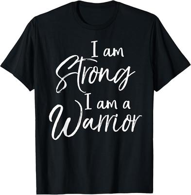 Krebsbehandlung Geschenk Überlebender Ich bin stark Ich bin ein Krieger T-Shirt Unisex T-Shirt