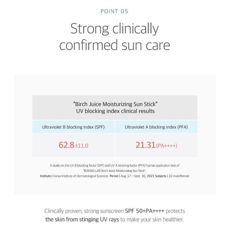 ROUND LAB Birch Juice Moisturizing Sun Stick