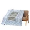 Hengyuanxiang TDK1001-5 All Cotton Green Stripe Cushion Blanket