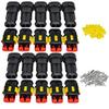 GTIWUNG 10 Kit 2 Pin Waterproof Connector Coupler Waterproof Connector Set Male & Female Waterproof Connector 2 Pin Waterproof Connector Plug
