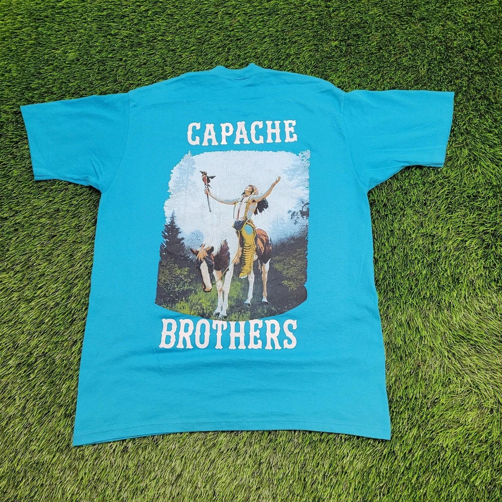 

Vintage 80s Native-American Shirt S/M 20x26 Capache Brothers M
