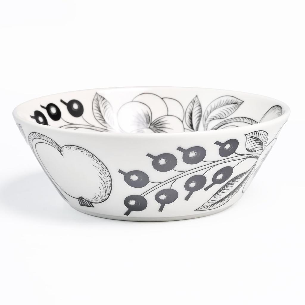 Arabia Paratiisi Bowl, 17cm, Black, 1005400, Western-style Tableware, Scandinavian Style, Kitchen, Finnish Ceramic [Parallel Import]