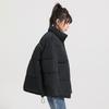Collar Cotton-padded Jacket Loose Winter Short Padded Cotton-padded Bread Coat for Men and Women.