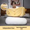 Yellow Chicken Hugging Pillow - Male & Female Plush Long Cushion Doll