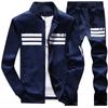 Y8 Men's Casual Baseball Uniform Hoodie & Long Sleeve Sports Jacket Set