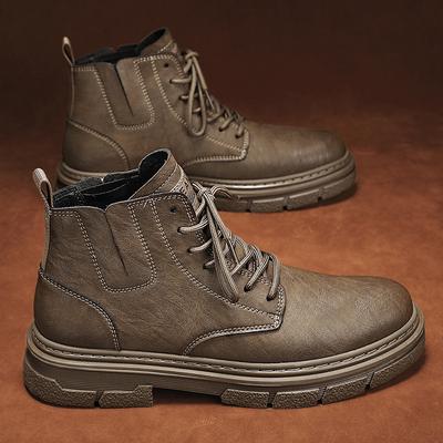 Autumn and Winter High-top Martin Boots Men's Boots Short Casual Men's Shoes Versatile Tooling Boots