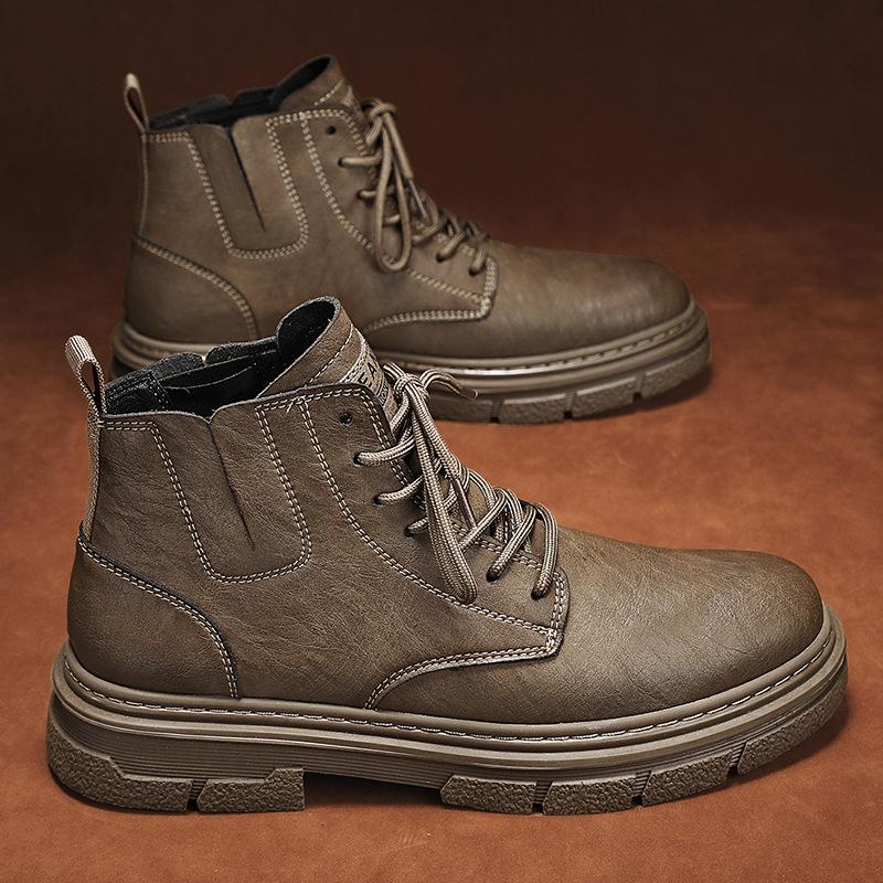 Autumn and Winter High-top Martin Boots Men's Boots Short Casual Men's Shoes Versatile Tooling Boots