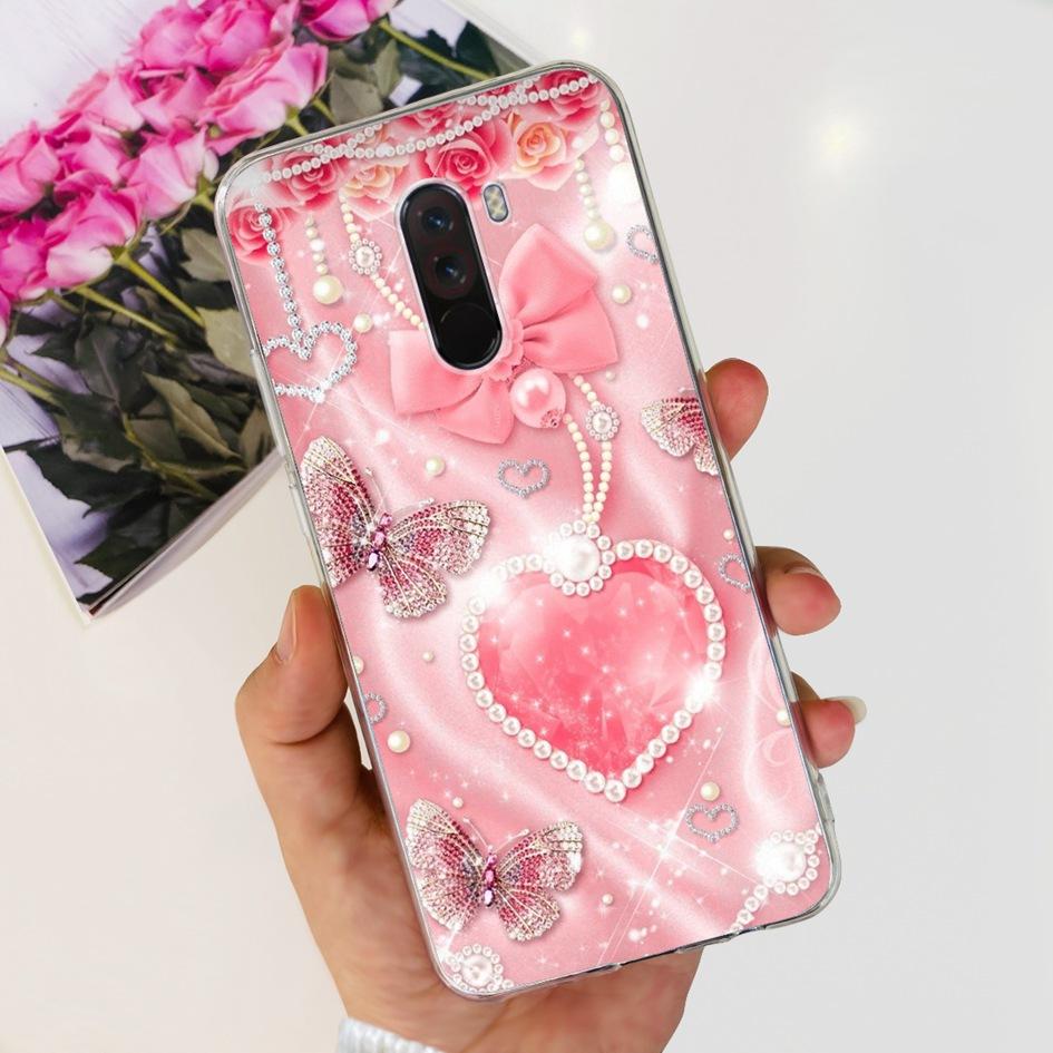 6.81" For Xiaomi Mi Pocophone F1 Case Silicone Back Cover Fashion TPU Phone Case For Xiaomi Poco F1 Cases PocofoneF1 Soft Bumper
