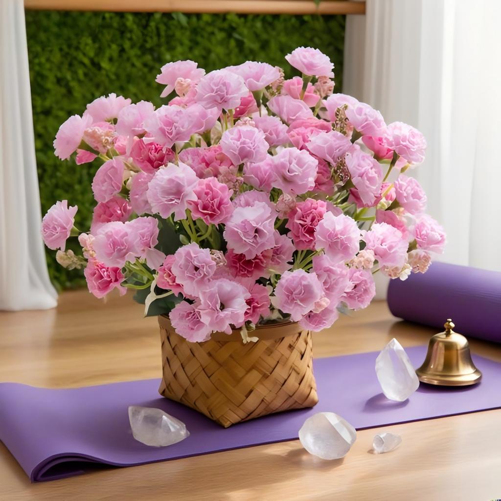 Artificial Flowers Rose Carnation Festival Wreath Accessory Outdoor Garden Courtyard Home Vase Dining Table Bonsai Wedding Decor