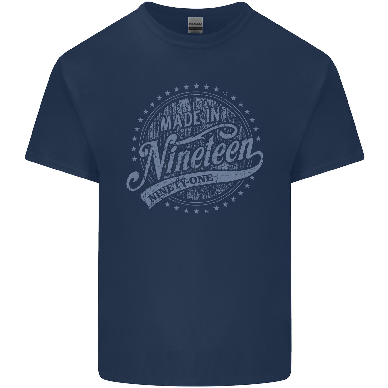 Distressed 34th Birthday Made In 1991 Mens Light Cotton T-Shirt Mens Womens Tees Top 2XL