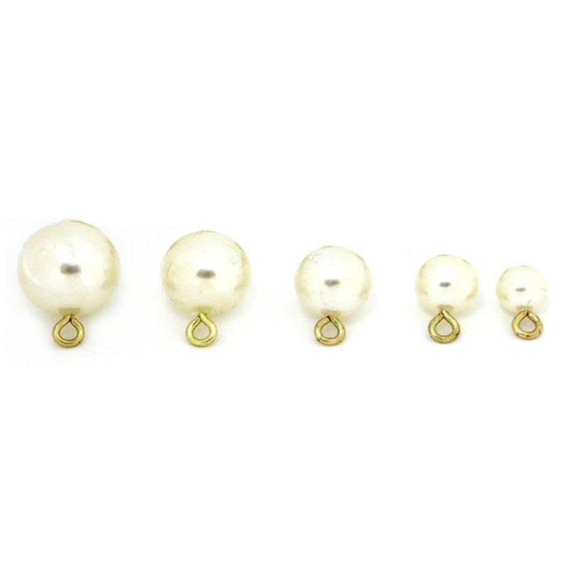 20Pcs 8/10/12/14/16mm Round Imitation Pearl Charm For Jewelry Making Dangle Earrings Pendant DIY Bracelet Accessories Wholesale