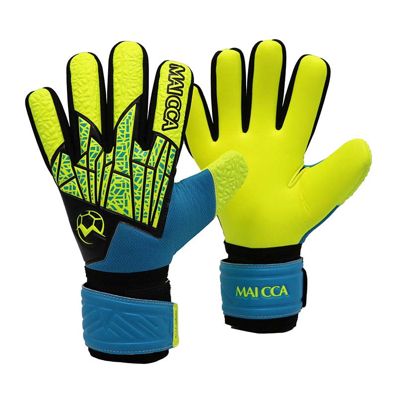 Professionelle Fußballhandschuhe für Torhüter, verdickter Latexschutz, rutschfeste Fußballhandschuhe für Erwachsene