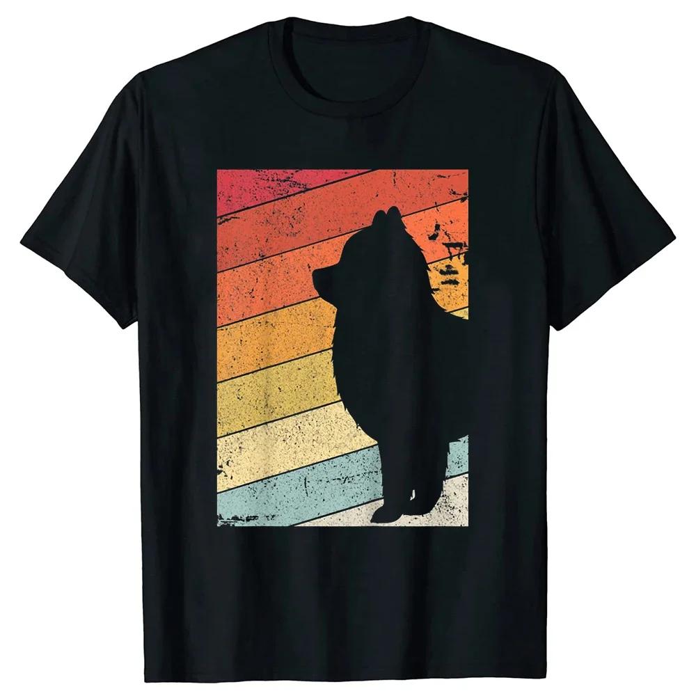 

Футболки с изображением померанского шпица Pom Anatomy, летний стиль, хлопковая уличная одежда с коротким рукавом, подарки для любителей собак, футболка, мужская одежда XXXL