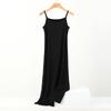 Plus Size Slimming Modal Cotton Spaghetti Strap Sleep Dress - Solid Color